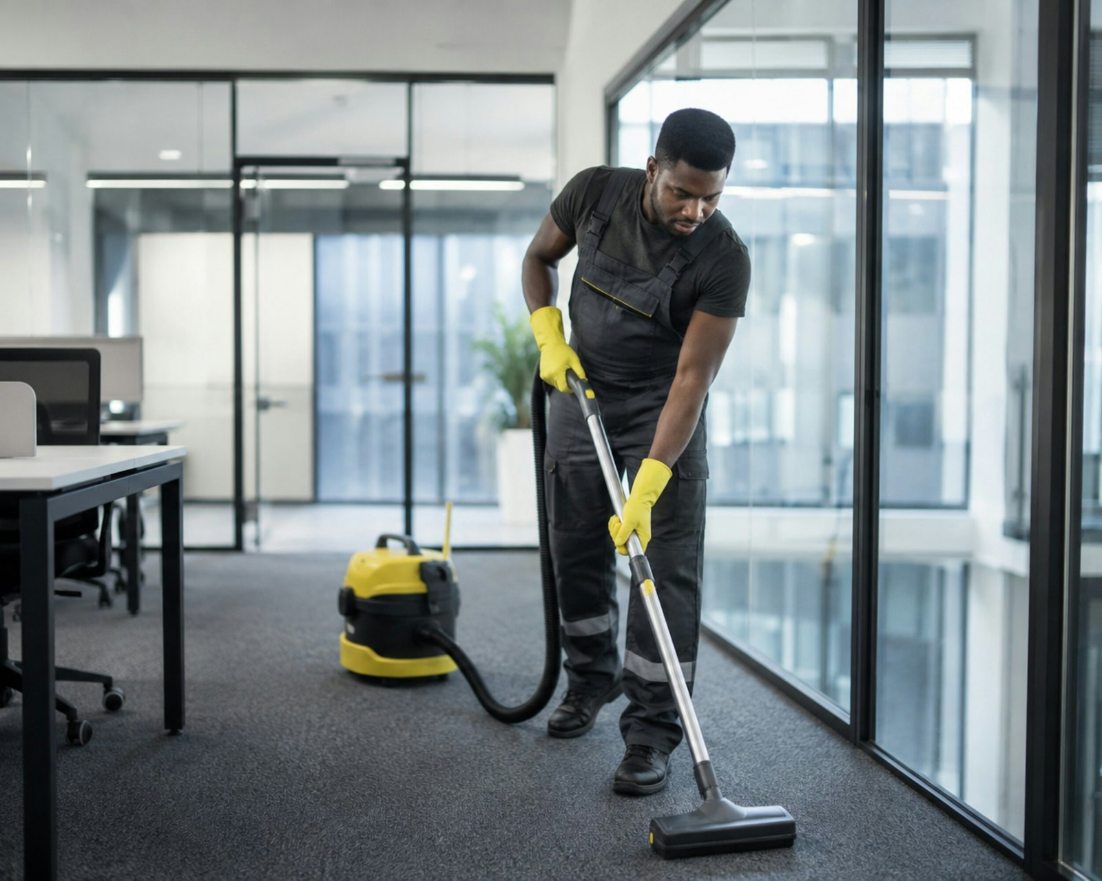 Commercial facility cleaning related to floor care